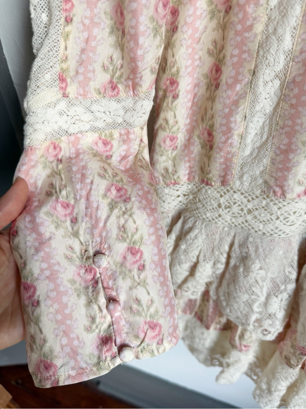 LoveShackFancy Pirelle Mini Dress in Frosted Petal Pink - Picture 12 of 15